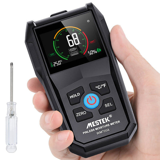 Inductive Pinless Moisture Meter with Colour Display