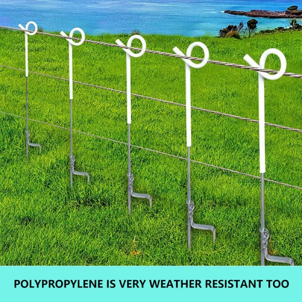 20pcs Electric Fence Pigtail Posts