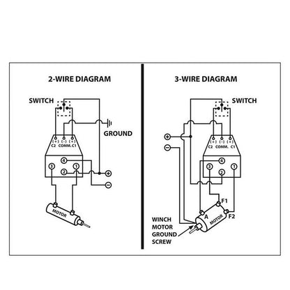 12V Winch Solenoid Control Relay Suitable For 5000lbs-7000lbs Winches