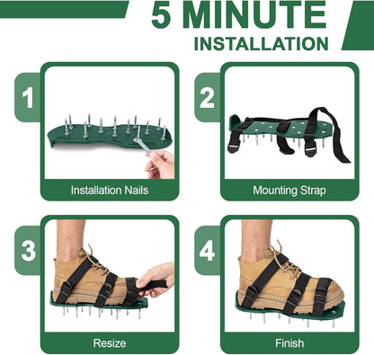 Garden Lawn Aerator Spike Shoes