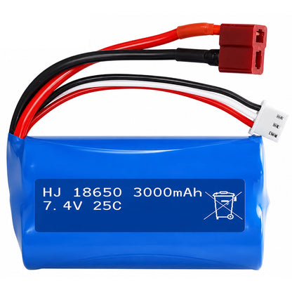 7.4V 3000mAh Li-ion Rechargeable Battery for RC Car