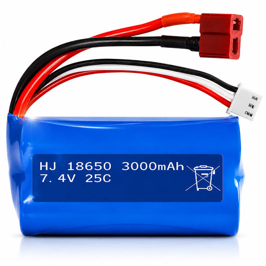 7.4V 3000mAh Li-ion Rechargeable Battery for RC Car
