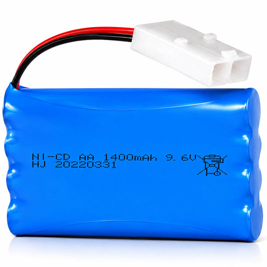 9.6V 1400mAh Rechargeable Battery for RC Car Boat