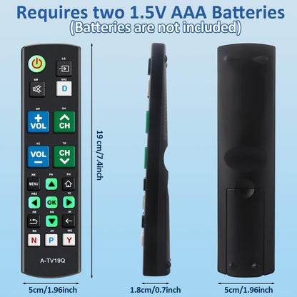 Universal TV Remote Big Button