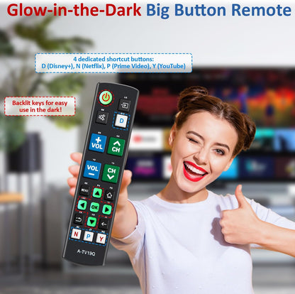 Universal TV Remote Big Button