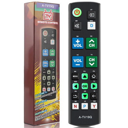 Universal TV Remote Big Button