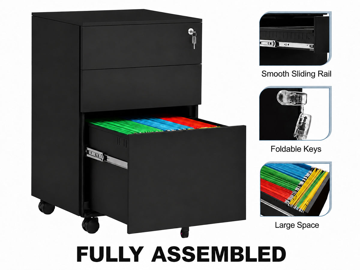 Office Filing Cabinet with Wheels