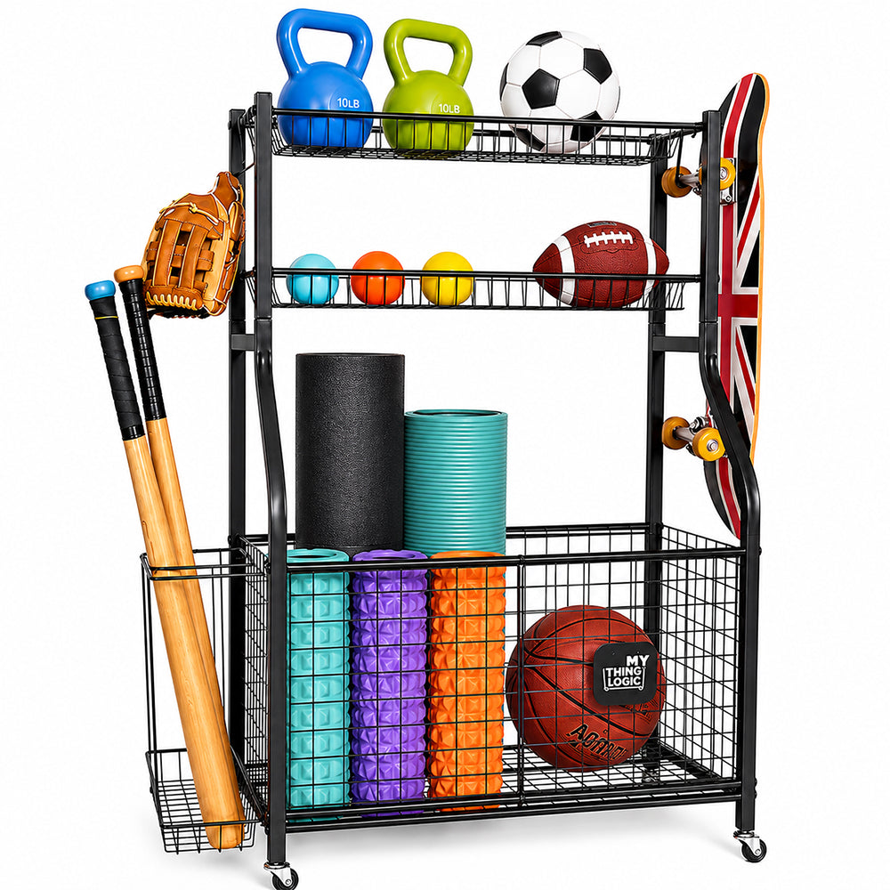 Sports Equipment Garage Organizer