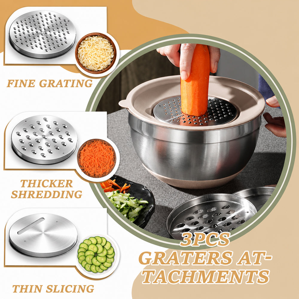 Stainless Steel Mixing Bowl Set 26 Pcs