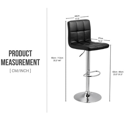 Bar Stool Height Adjustable Bar Stool Set of 2pcs