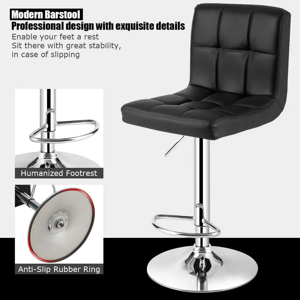 Bar Stool Height Adjustable Bar Stool Set of 2pcs