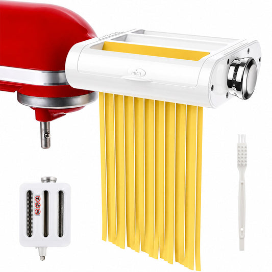 3-in-1 Pasta Maker Attachment For KitchenAid Roller Cutters