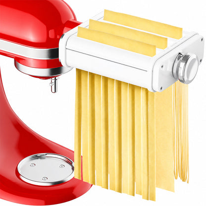 3-in-1 Pasta Maker Attachment For KitchenAid Roller Cutters