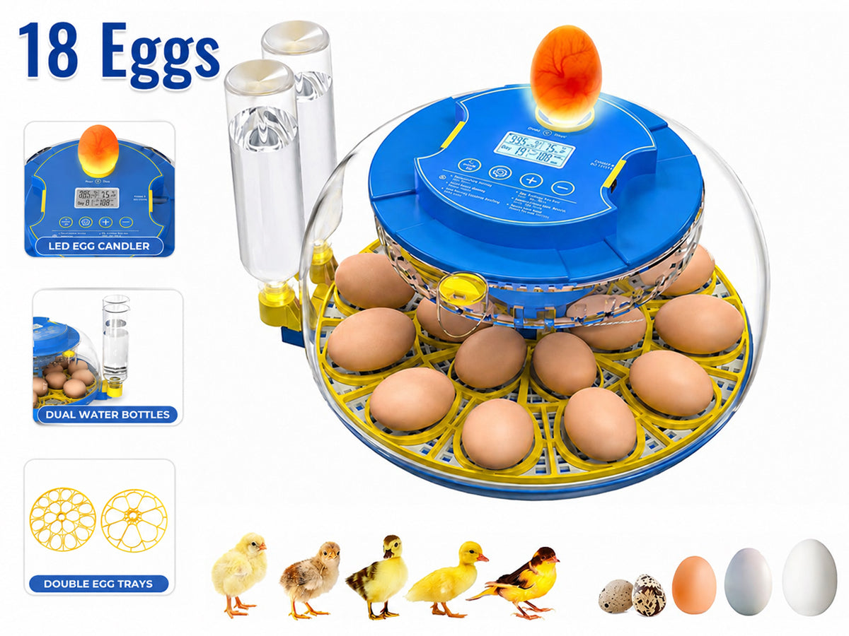 18 Eggs Incubator Hatcher Automatic Double Layer Hatching Machine