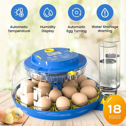 18 Eggs Incubator Hatcher Automatic Double Layer Hatching Machine