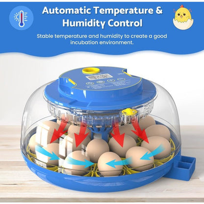 18 Eggs Incubator Hatcher Automatic Double Layer Hatching Machine