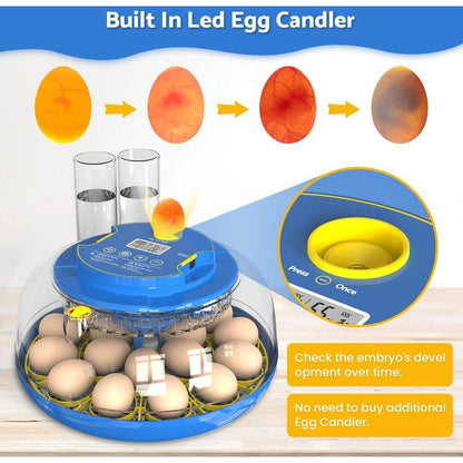 18 Eggs Incubator Hatcher Automatic Double Layer Hatching Machine