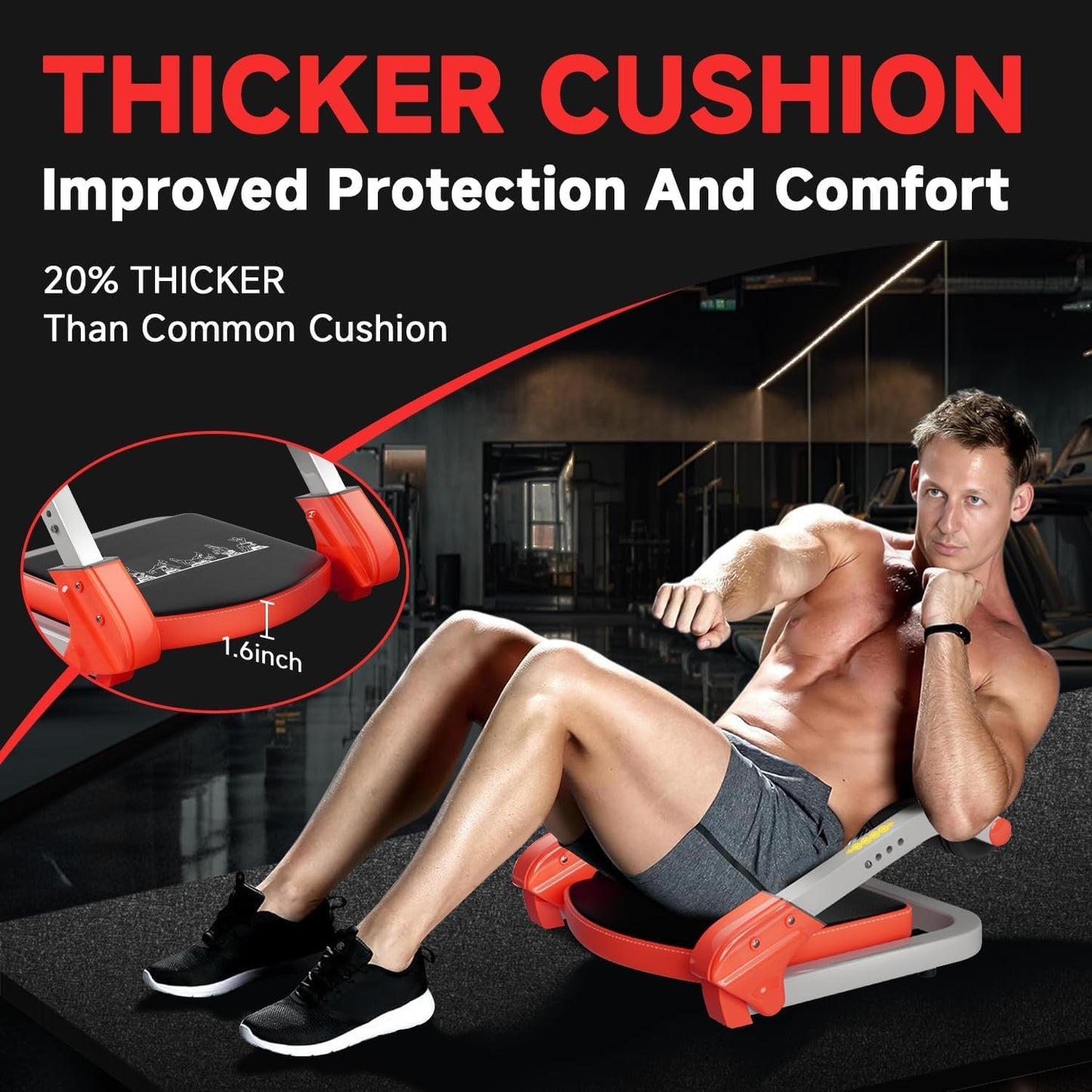 Adjustable Ab Trainer with 3 Resistance Levels