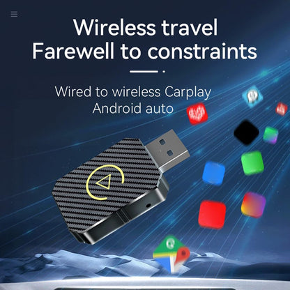 Wireless Apple Carplay Adapter Android Auto Adapter USB Car Dongle Connect Box