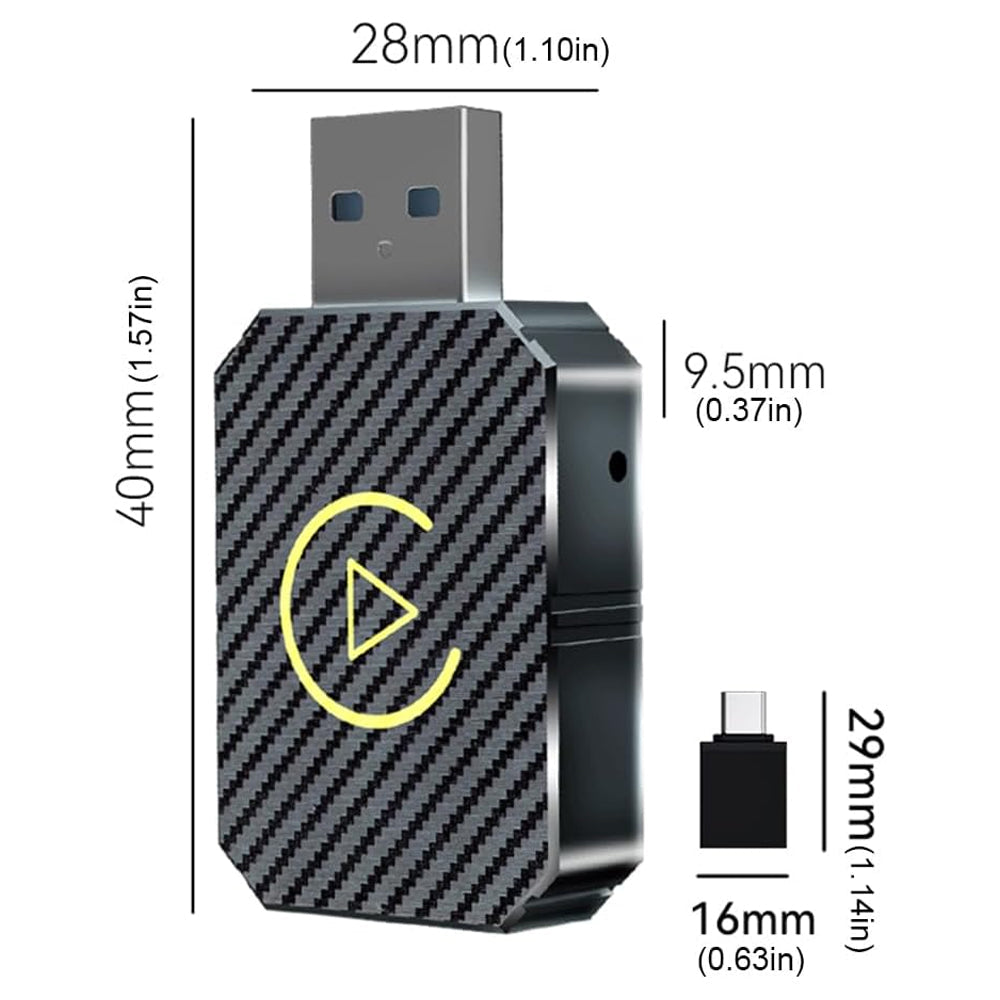 Wireless Apple Carplay Adapter Android Auto Adapter USB Car Dongle Connect Box