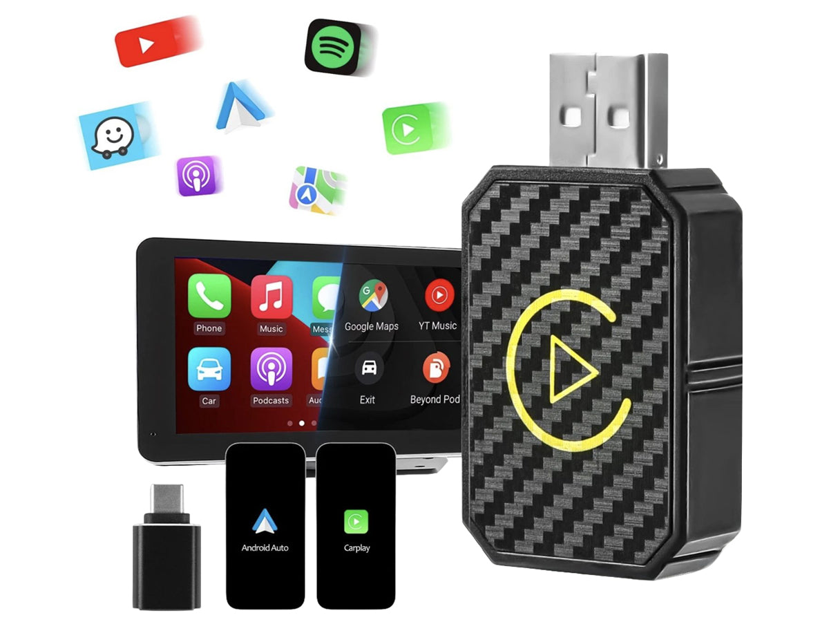 Wireless Apple Carplay Adapter Android Auto Adapter USB Car Dongle Connect Box