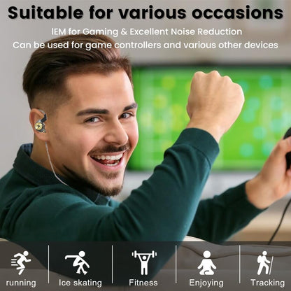 Wired Gaming Earbuds with Mic