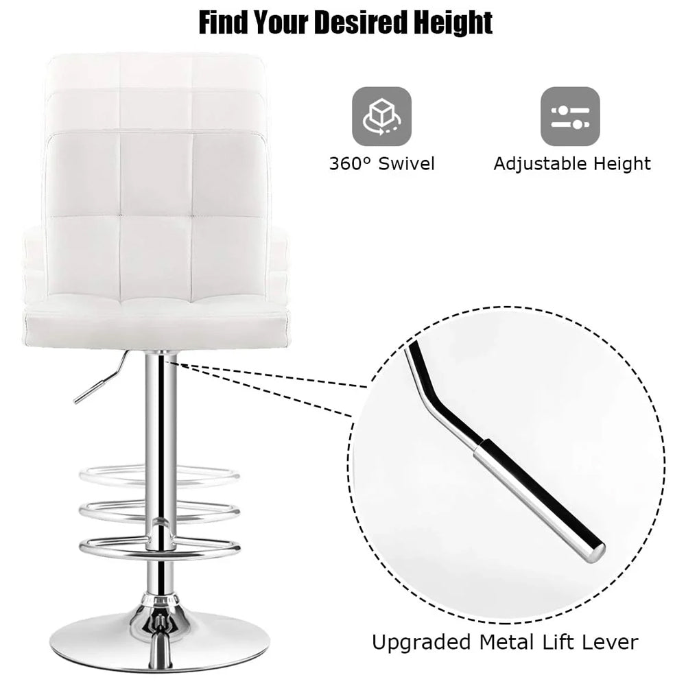 Bar Stool Height Adjustable Bar Stool Set of 2pcs