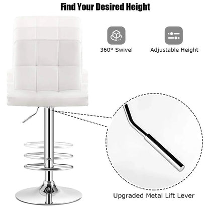 Bar Stool Height Adjustable Bar Stool Set of 2pcs