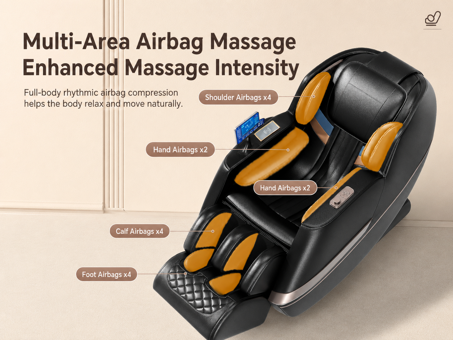 4D Zero-Gravity SL-Track Massage Recliner Chair