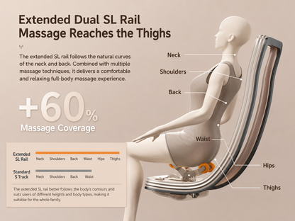 4D Zero-Gravity SL-Track Massage Recliner Chair