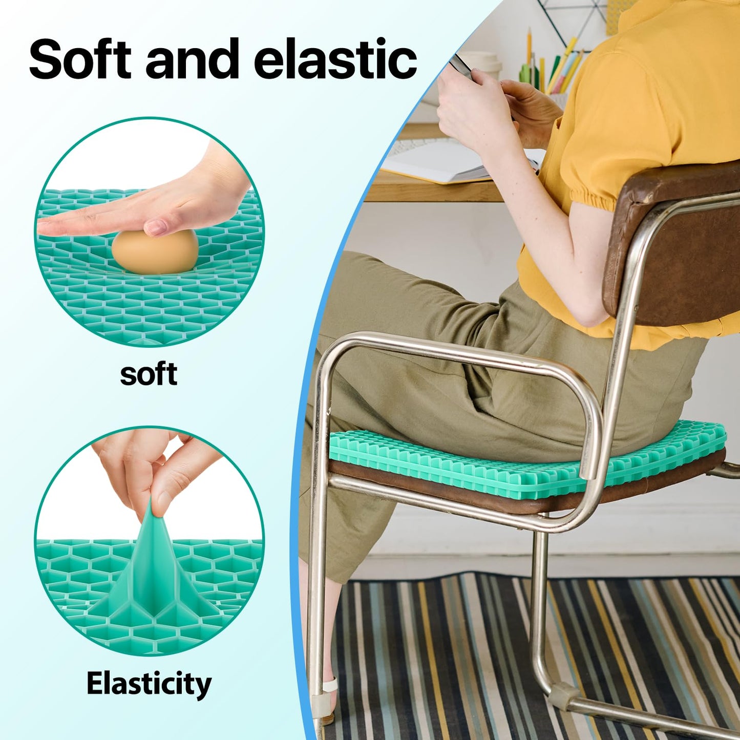 Cool Gel Honeycomb Seat Cushion