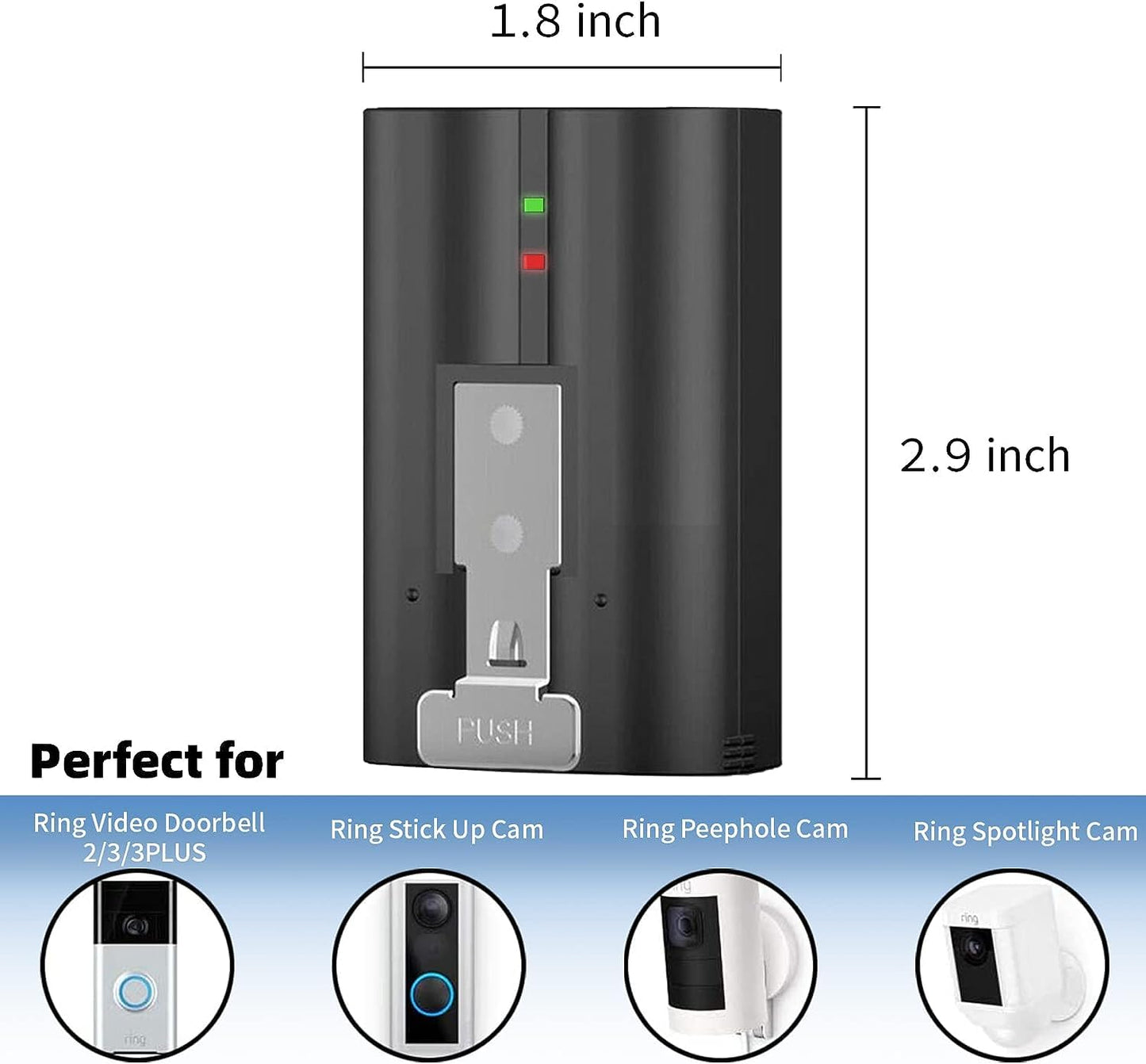 Ring Rechargeable Video Doorbell 2 li-ion v4 Battery for Doorbell 1/2/3/4 cam