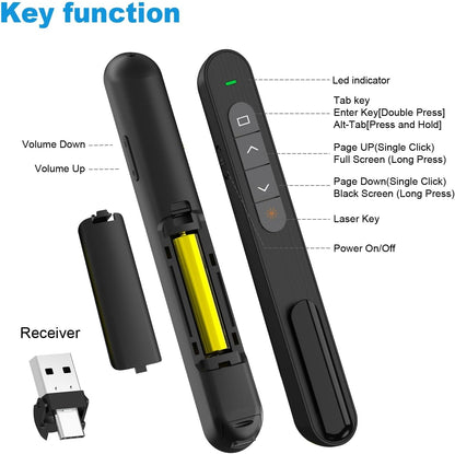 2.4Ghz USB Wireless Presenter Laser Pointer