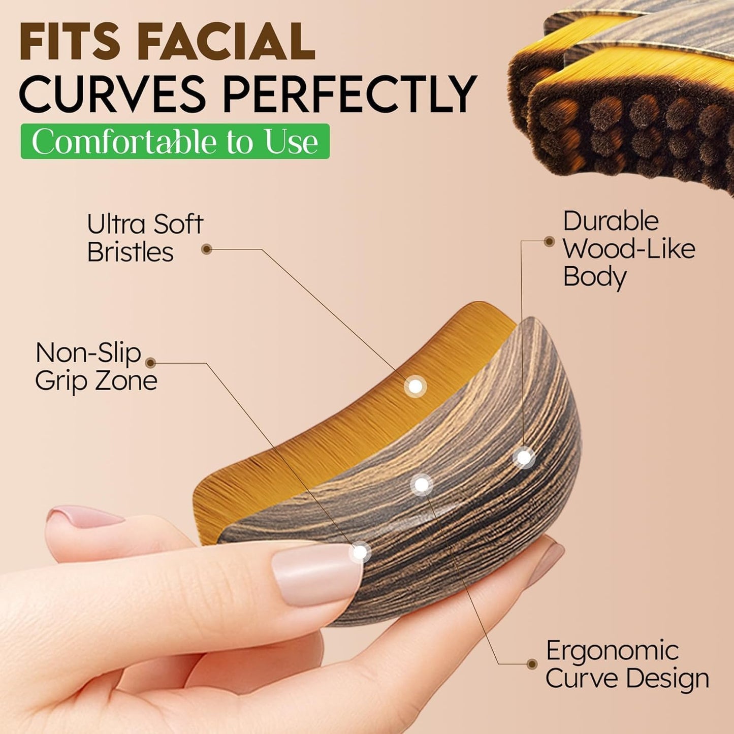 Facial Lymphatic Massage Brushes 2 PCS