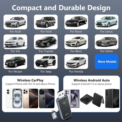 Wireless Apple Carplay Adapter Android Auto Adapter