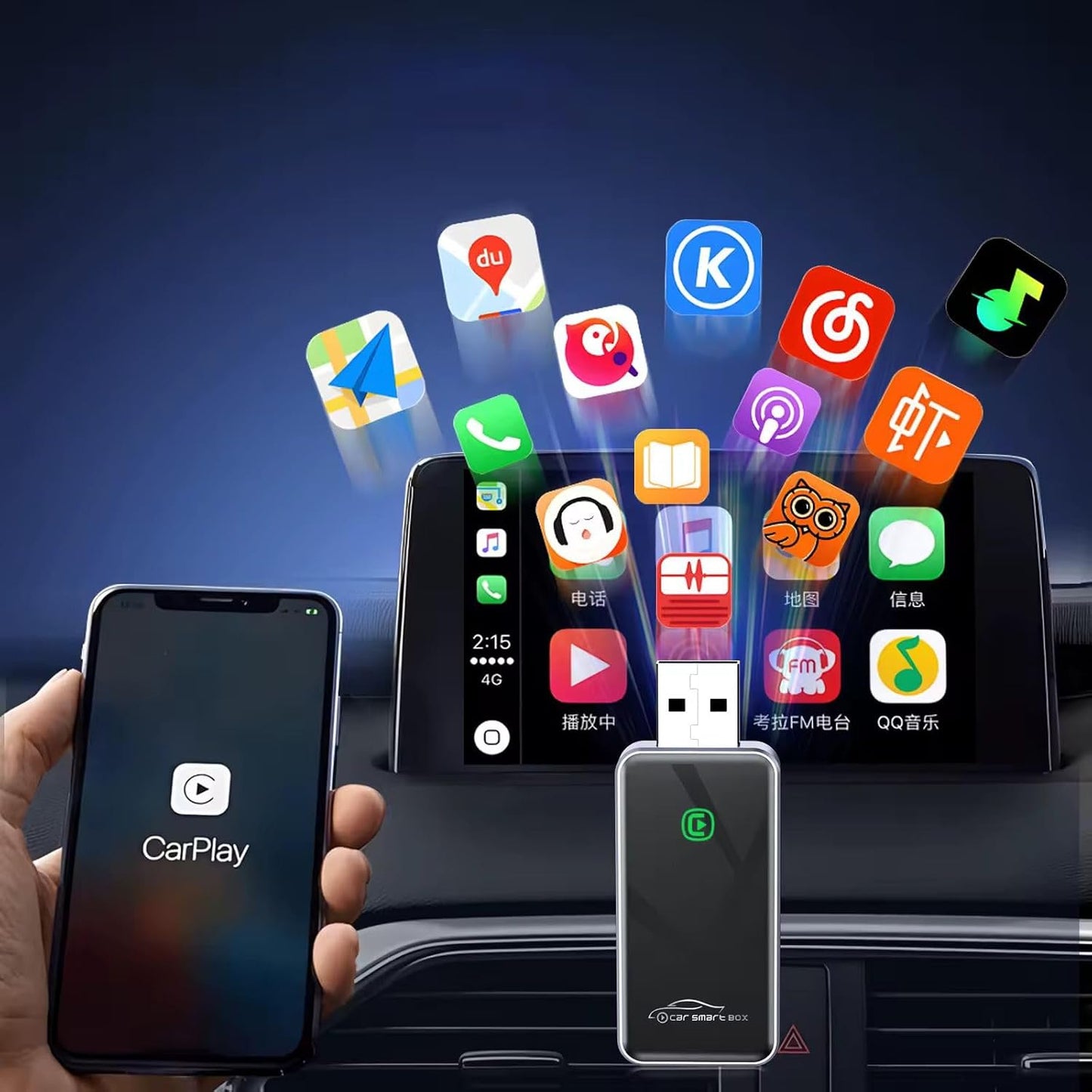 Wireless Apple Carplay Adapter Android Auto Adapter