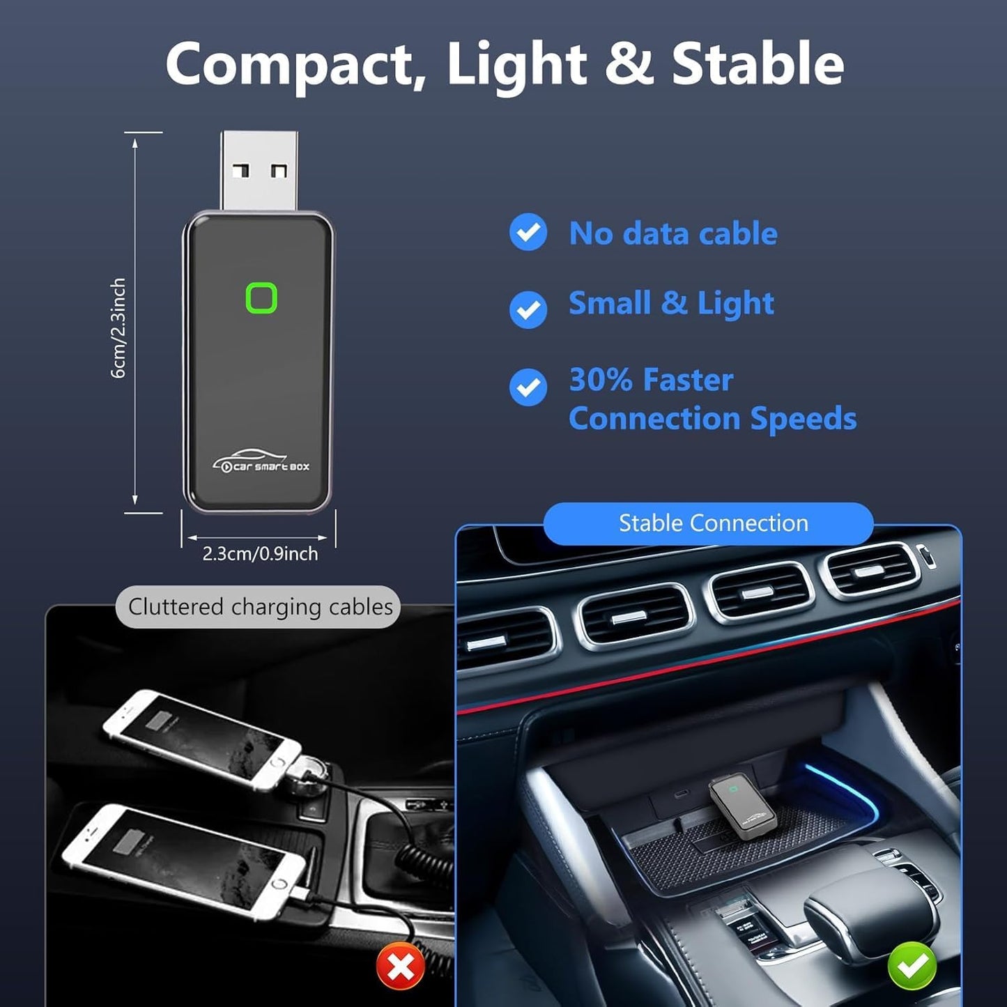 Wireless Apple Carplay Adapter Android Auto Adapter