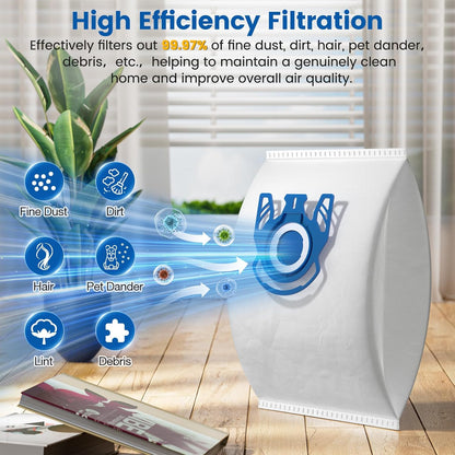 20 Vacuum Cleaner Bags for Miele 3D GN C2 C3 S2 S5 S8