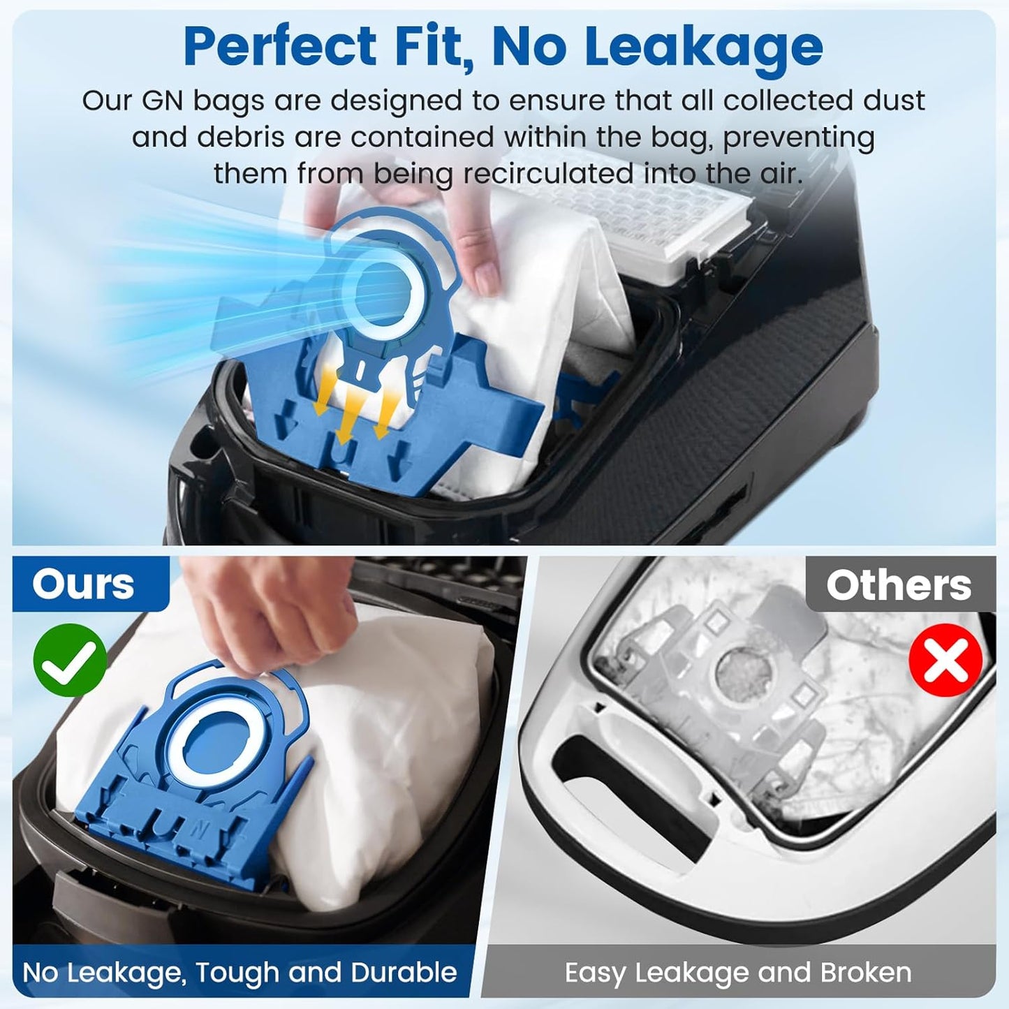 20 Vacuum Cleaner Bags for Miele 3D GN C2 C3 S2 S5 S8