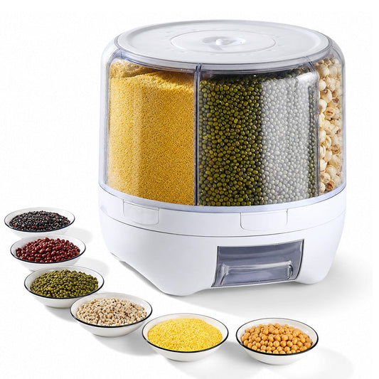 6 Section Rotating Grain Dispenser