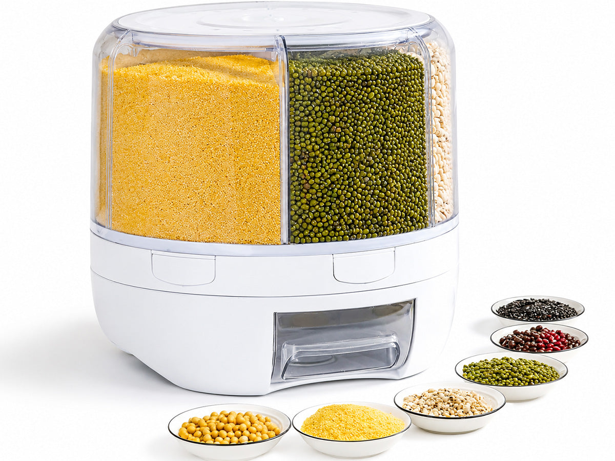 6 Section Rotating Grain Dispenser