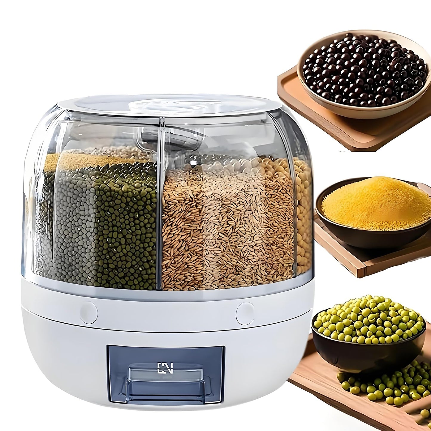 6 Section Rotating Grain Dispenser