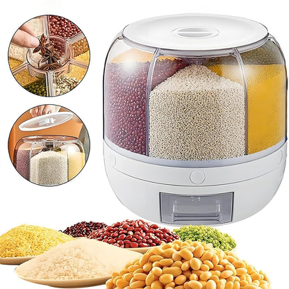 6 Section Rotating Grain Dispenser