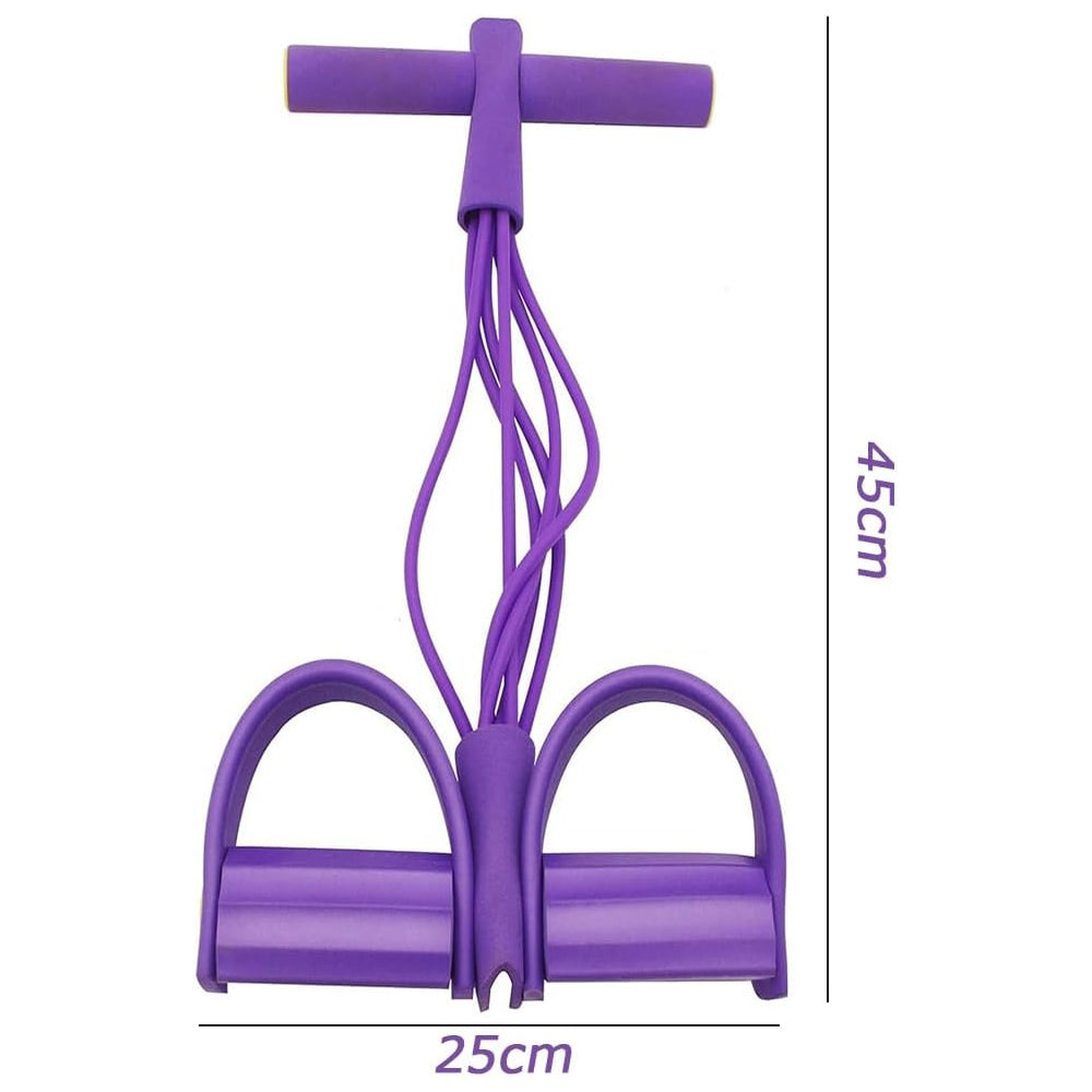 Pedal Resistance Bands with Handles 6-Tubes Manual Tension Training Pedal