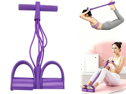 Pedal Resistance Bands with Handles 6-Tubes Manual Tension Training Pedal
