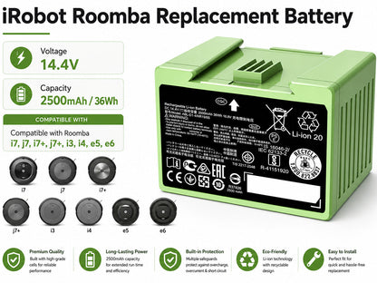 iRobot Roomba Battery i j and e Series Vacuums