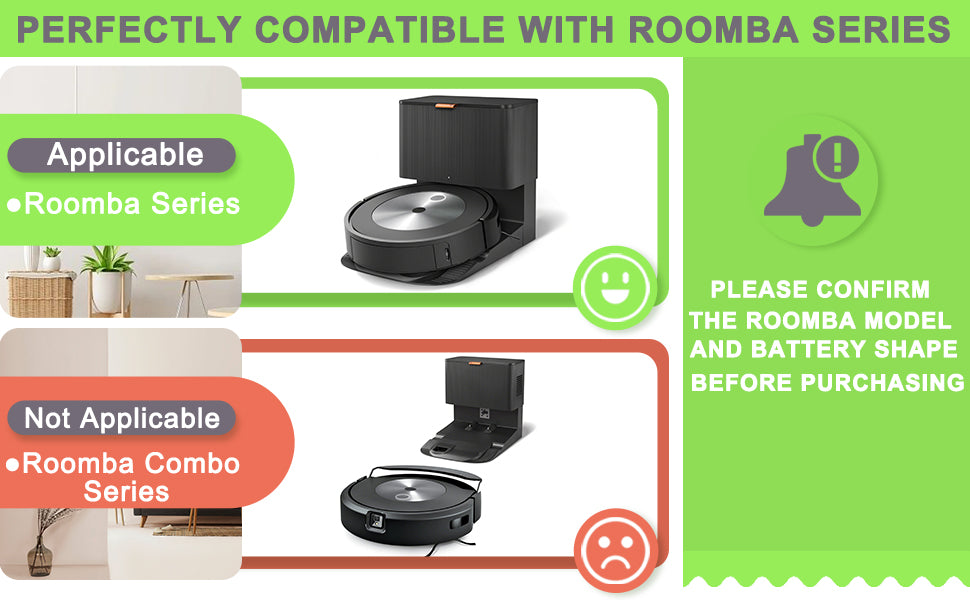 iRobot Roomba Battery i j and e Series Vacuums