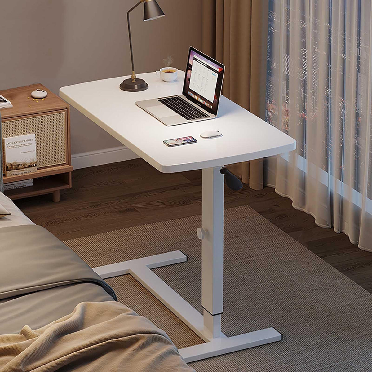 Overbed Bedside Table Bed Desk Adjustable