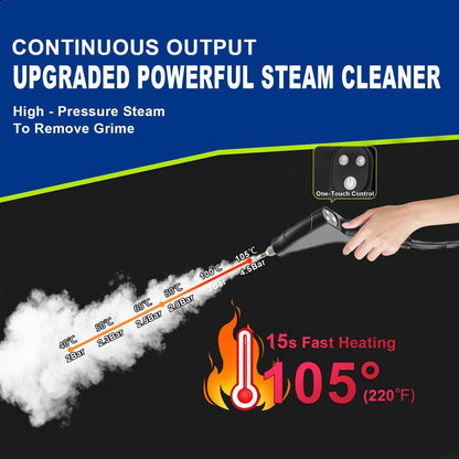 Handheld 2500W Steam Cleaner High Temperature Pressurized