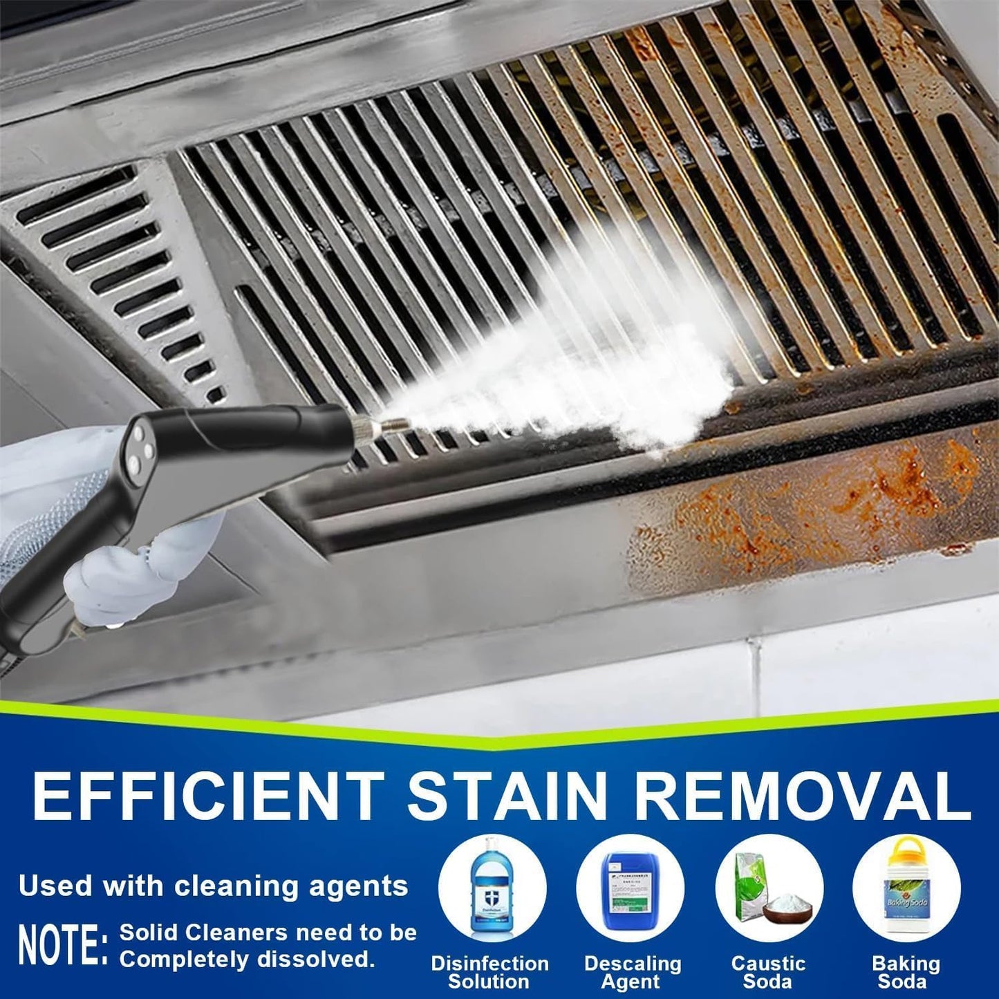 Handheld 2500W Steam Cleaner High Temperature Pressurized